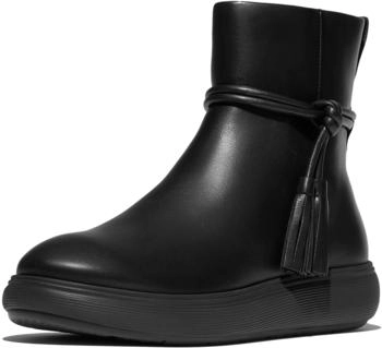 FitWear Iq-comff Tassel Leather Short Boots (WMOZQ) schwarz
