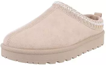 Ital Design Flat Ankle Boots beige