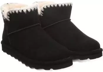 Bearpaw Yvonne Winter Boots Slip-on Boots, Snow Boots with Lambskin Lining schwarz