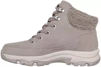 Skechers STELLAR taupe suede sherpa