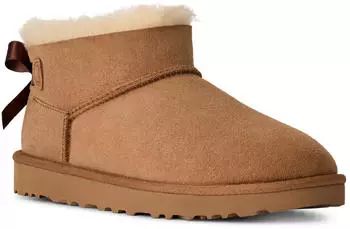 UGG W Ultra Mini Bailey Bow chestnut