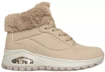 Skechers UNO RUGGED Winter Boot High-Top Sneaker with SkechAir Cushioned Sole grau