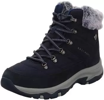 Skechers Trego - Stormie Frost | Waterproof, Memory Foam, Non-Slip Outsole blau