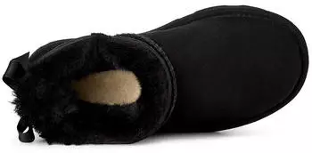UGG W Ultra Mini Bailey Bow Schlupfboots schwarz