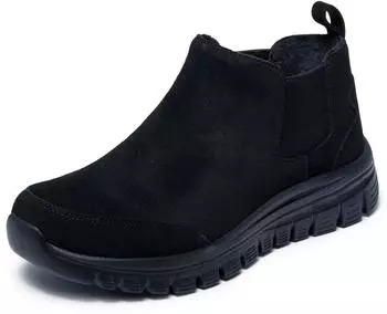 Skechers GRACEFUL Slip-On Boots Winter Boots with Air-Cooled Memory Foam&reg; Comfort Insole schwarz