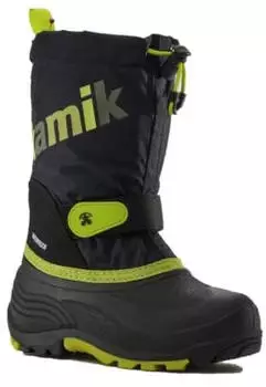 Kamik WATERBUG 5 Boots schwarz/gr&uuml;n