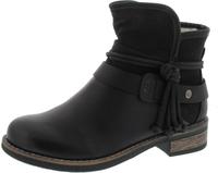 Rieker Winterboots, Winterstiefelette, Blockabsatz, Warmfutter, mit Zierb&auml;nder