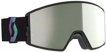 Scott React Amp Pro Ski Goggles (414504-7640-AMPROWHCH) Schwarz Amplificator Pro White Chrome CAT2