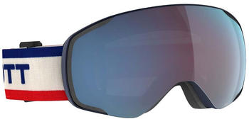 Scott Vapor Ski Goggles (271810-7639-ENHBLUECHR) Beige Enhancer Blue Chrome CAT2