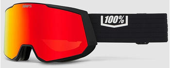100% Snowcraft XL Hiper black/red mirror