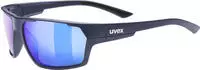 Uvex S5320974440, Uvex Sportstyle 233 deep space mat mirror blue cat. 3 one size deep
