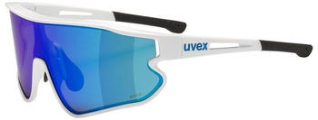 uvex sportstyle RXs 4301 white shiny/grey lens - blue mirror