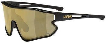 uvex sportstyle RXs 4301 black matt/yellow/colorvision nature lens - silver mirror