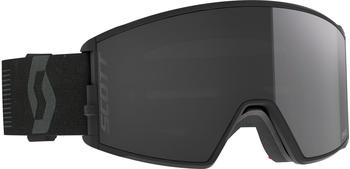 Scott React Ski Goggles (414503-7413-SOLABLKCHR) Schwarz Solar Black Chrome CAT3