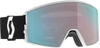 Scott React Ski Goggles (414503-7068-ENHAQUACHR) Schwarz Enhancer Aqua Chrome CAT2
