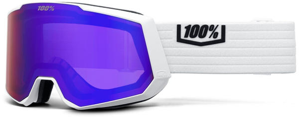 100% Snowcraft Xl Hiper Ski Goggles white/Mirror Violet Lens/CAT3 (196261024463)