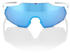 100% Racetrap 3.0 matte white/hiper blue multilayer mirror
