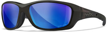 WileyX WX Gravity black crystal/CAPTIVATE polarized blue mirror