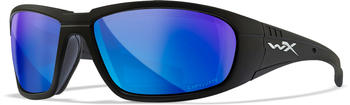 WileyX WX Boss matte black/CAPTIVATE polarized blue mirror
