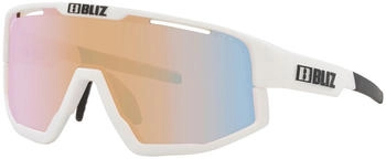 Bliz Eyewear Mixte Fusion Small (0ZB7013) matte white/coral/orange mirror blue
