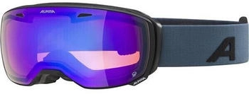Alpina Sports Damen und Herren Skibrille Estetica QMM black-dirtblue matt