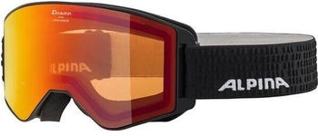 Alpina Sports Herren Skibrille Narkoja Schwarz/Orange