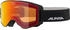 Alpina Sports Herren Skibrille Narkoja Schwarz/Orange