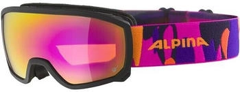 Alpina Sports Kinder Skibrille Scarabeo JR MM black-pink matt