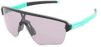 Oakley OO9415 Herren-Sonnenbrille Halbrand Monoscheibe Kunststoff-Gestell, schwarz