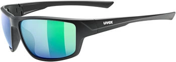 uvex Sportstyle 230 black matt/mirror green