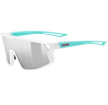 uvex skyryse jr. white-green matt/mirror silver