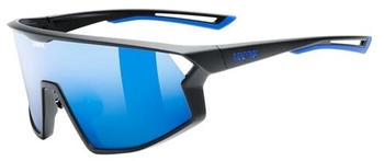 uvex skyryse black matt/mirror blue