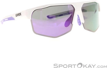 uvex axos set white matt/mirror purple – Tragekomfort durch anpassbare Nasenauflage