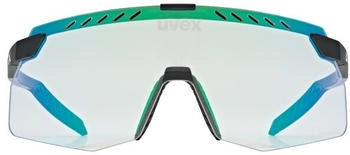 uvex pace stage s V black matt/mirror green