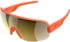 POC Aim fluorescent orange translucent/clarity road/partly sunny gold