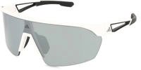 Adidas SP0103 Unisex-Sonnenbrille Halbrand Monoscheibe Kunststoff-Gestell, wei&szlig;