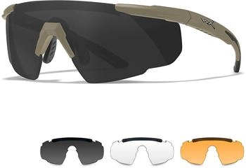 WileyX Saber Advanced Set 3in1 Taktische Brille - Matte Tan (308T)