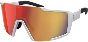 Scott Shield Compact Sportbrille weiß matt - rot chrom (289235-0196)