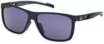 Adidas SP0067 02A Sonnenbrille Schwarz Grau Geometrisch (SP0067 02A)
