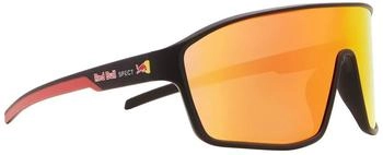 Red Bull SPECT DAFT Sportsonnenbrille Schwarz / Braun mit Rot Spiegel (DAFT-010)