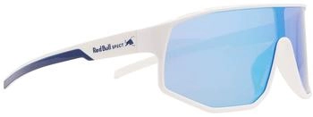 Red Bull SPECT Dash Sportsonnenbrille weiß / Smoke mit blauem Spiegel (DASH-005)