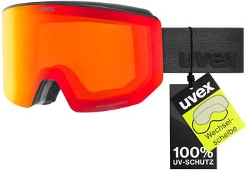 uvex lace ATTRACT FM black matt/mirror red