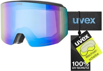 uvex lace ATTRACT FM black matt/mirror blue