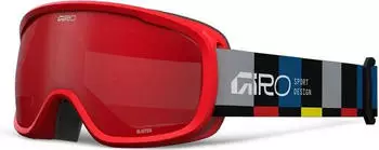 Giro Buster Skibrille black blocks/amber scarlet