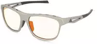 adidas Sport SP0118 Herren-Sonnenbrille Vollrand Eckig Kunststoff-Gestell, grau