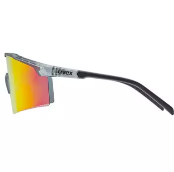 uvex flowline smoke mat/mirror red