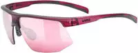 Uvex S5340103316, Uvex Aerios Sunglasses Rosa Mirror Rose/CAT3 Cranberry Matt