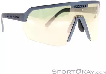 Scott Sport Shield Sonnenbrille (281188) metallic blue/AMP white chrome S2