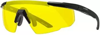 WileyX Saber Advanced Unisex Matt Schwarz/Hellgelb (300)