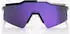 100% Speedcraft polished black/HiPER polarized lavender mirror